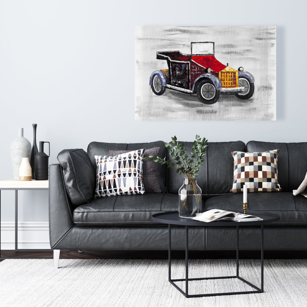 Vintage Car Sunroof Canvas | Bedroom Wall Art Decor