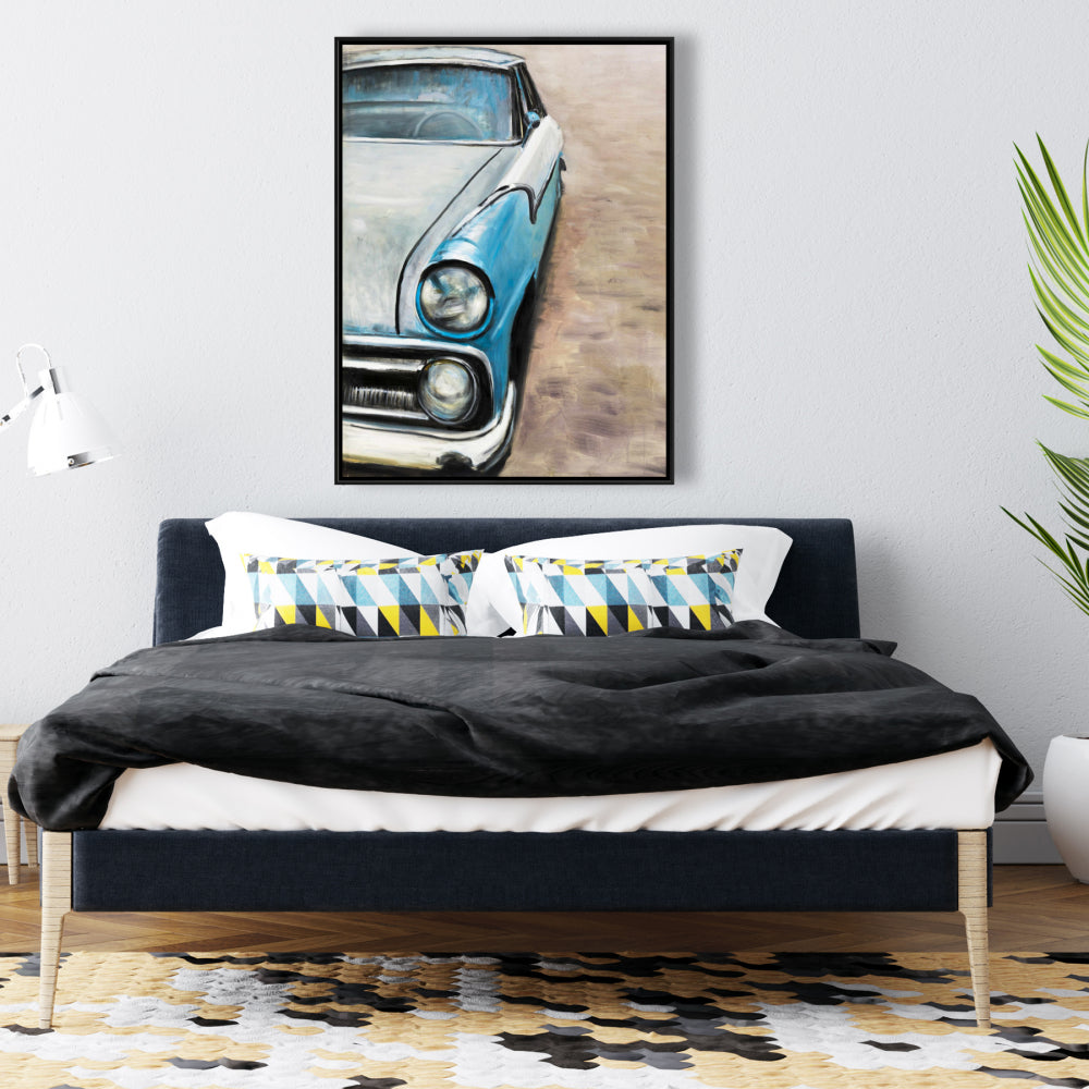 Old Classic Car Bedroom Hobbies Canvas | Home Decor Art