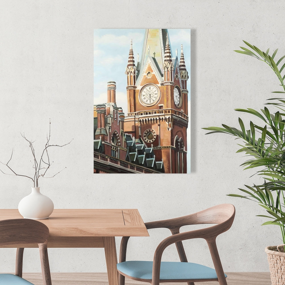 Toile de la gare de St Pancras à Londres – Décoration de chambre hyperréaliste