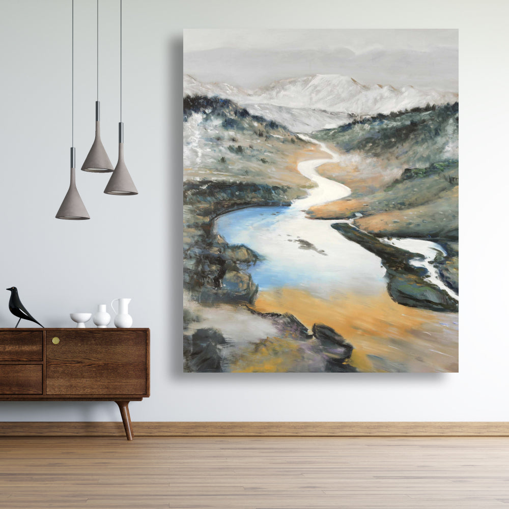 Toile Paysage Bleu Chambre | Décoration Murale