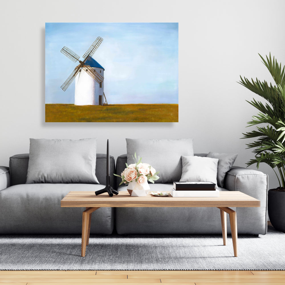 Big Windmill Canvas - Building Landscapes Living Room Decor