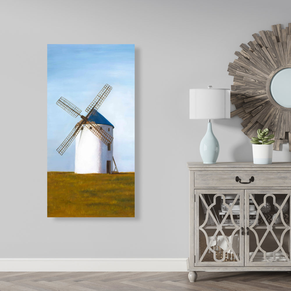 Big Windmill Canvas - Building Landscapes Living Room Decor