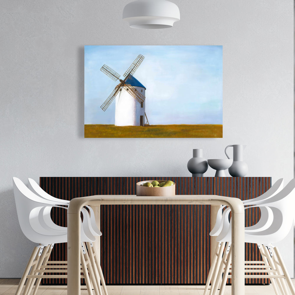 Big Windmill Canvas - Building Landscapes Living Room Decor