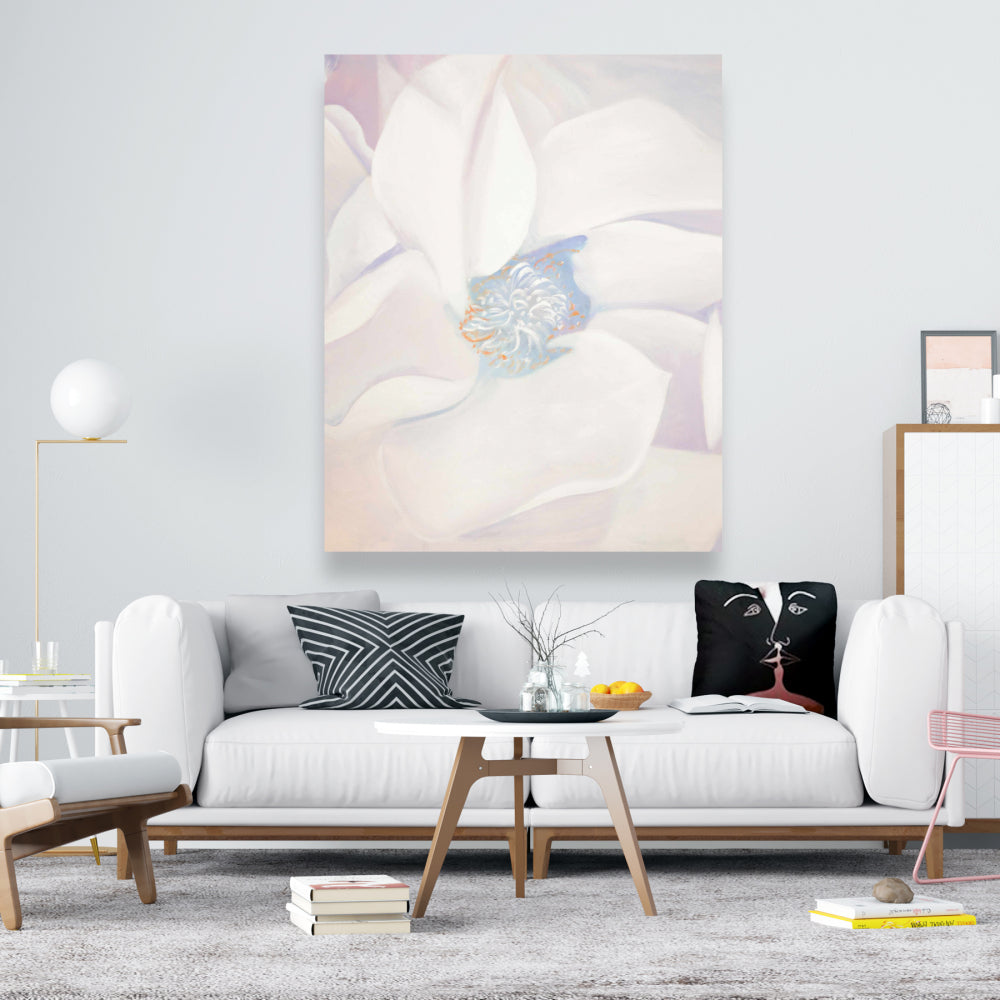 Delicacy Botanical Bedroom Blue Canvas | Home Decor Art