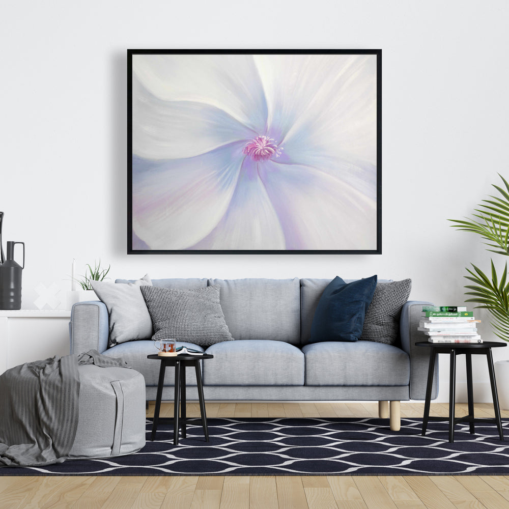 Petals Minimalist Floral Botanical Framed Canvas Home Decor