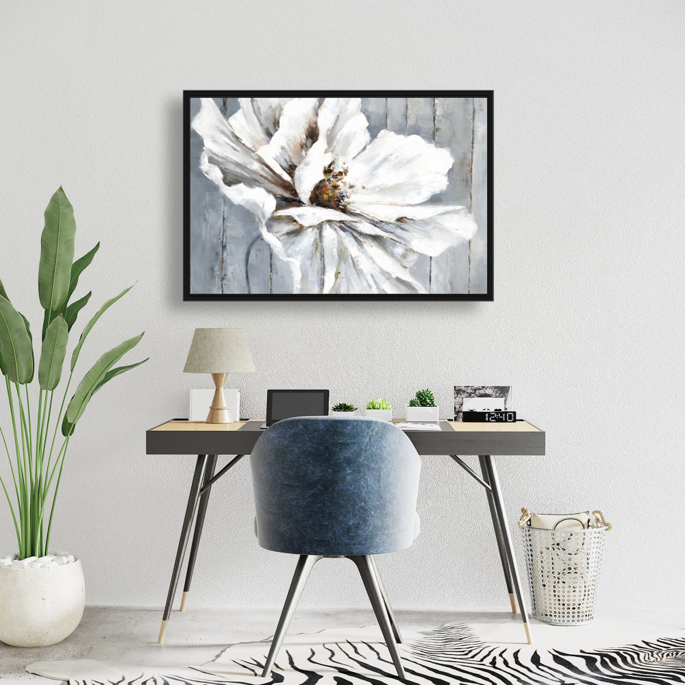 Floral & Botanical Bedroom Canvas | Flower on Wood Decor