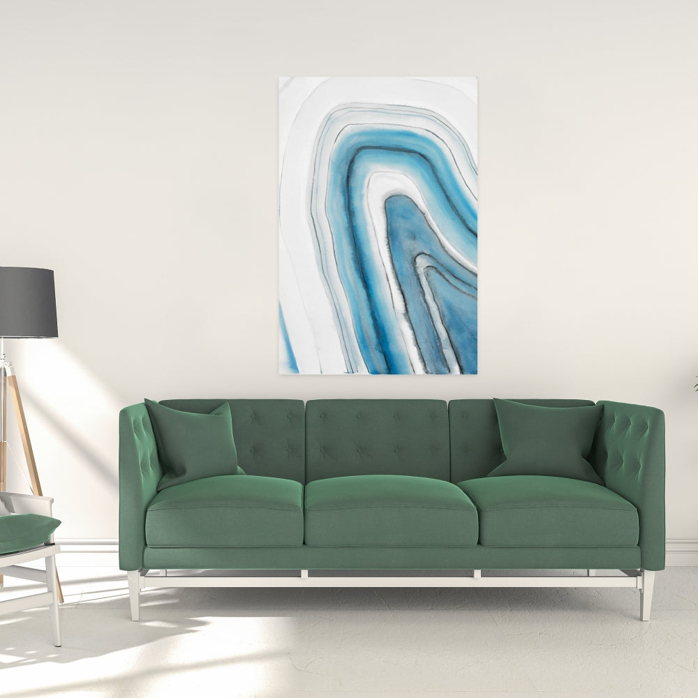 Round Geode Canvas - Bedroom Minerals Contemporary Decor