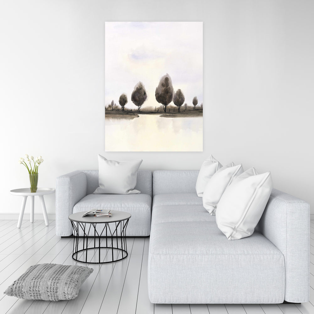 Abstract Landscape of Trees Canvas | Bedroom Wall Art Decor