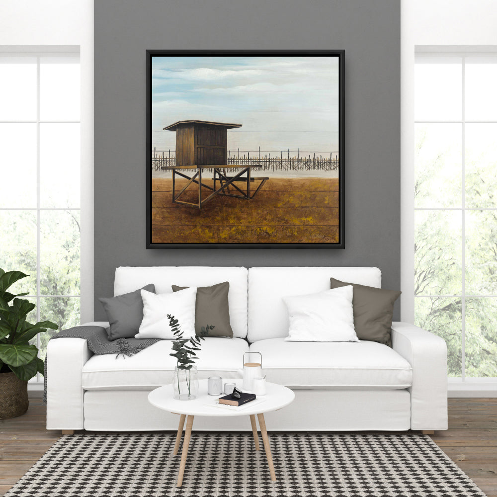 Toile encadrée « Tour de surveillance de Newport Beach » | Décoration d'intérieur