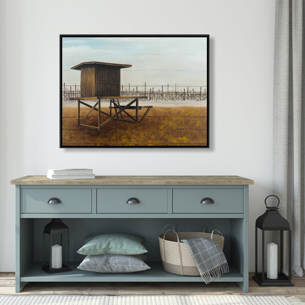 Toile encadrée « Tour de surveillance de Newport Beach » | Décoration d'intérieur