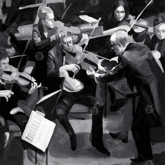 Symphony Orchestra Canvas | Contemporary Living Room Decor