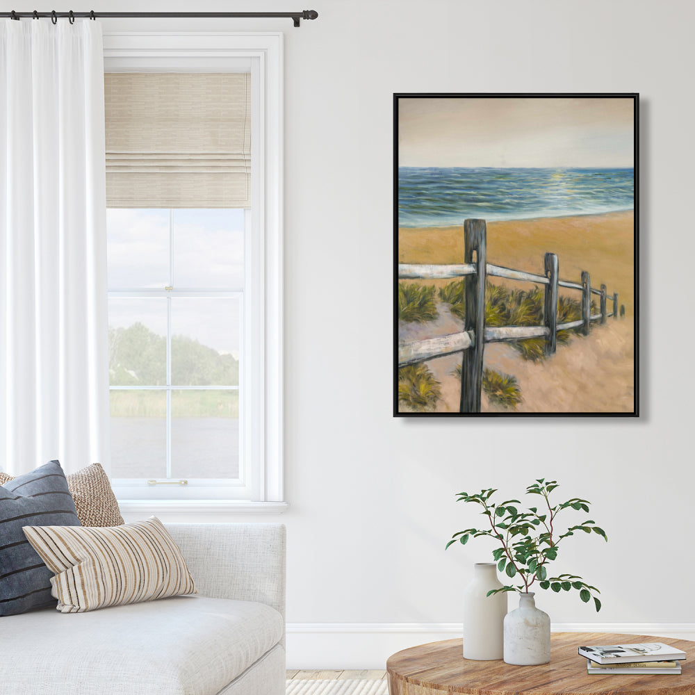 Quiet Seaside Coastal Canvas | Sea Bedroom Home Decor Art