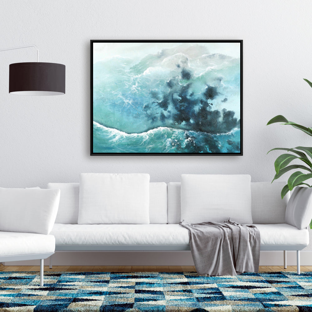 Seaside of the Caribbean Blue Bedroom Canvas | Marine Decor