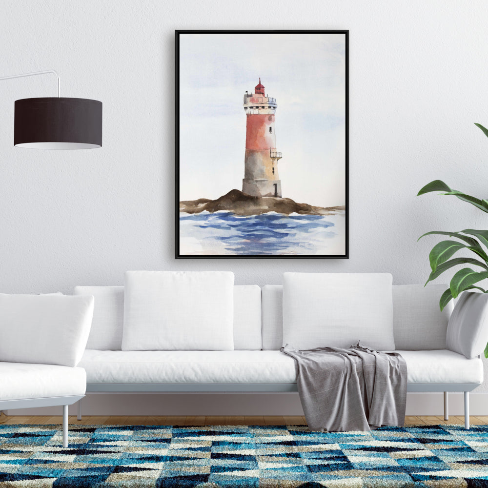 Français Phare Les Pierres Noires Toile | Décor de chambre côtière