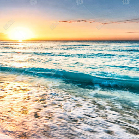 Teal Waves Canvas | Home Decor Wall Art - Ocean Serenity