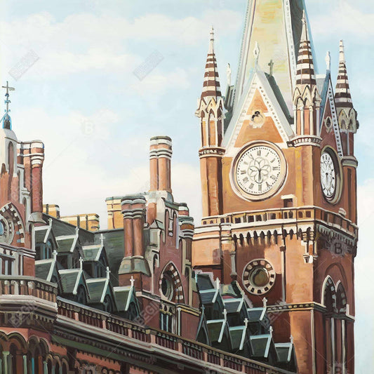 Toile de la gare de St Pancras à Londres – Décoration de chambre hyperréaliste