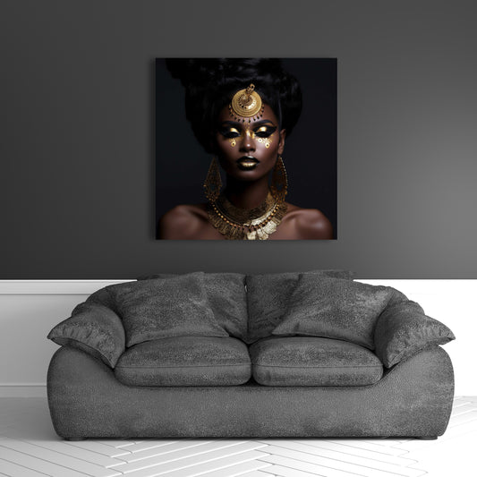 Trance State African Canvas - Brown Beauty Home Decor Art