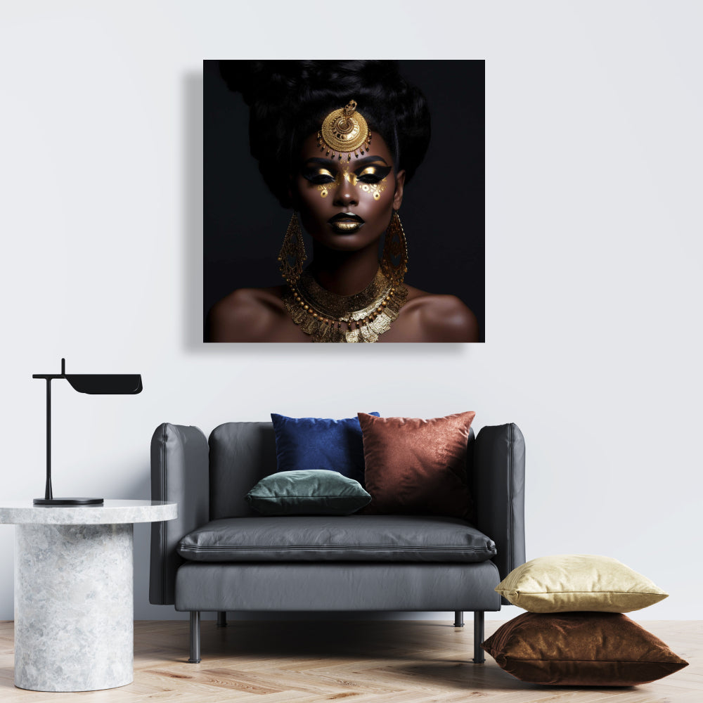 Trance State African Canvas - Brown Beauty Home Decor Art