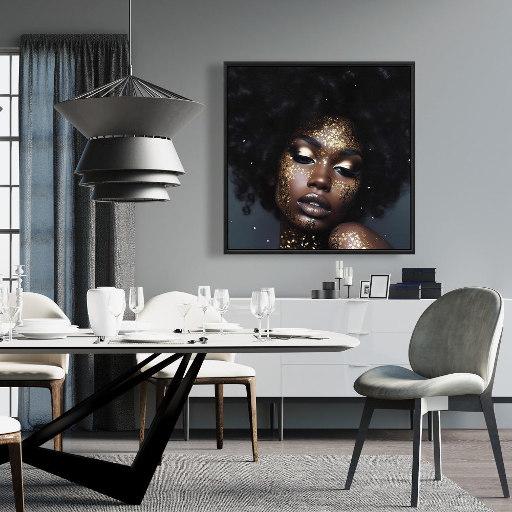 Brown African Figurative Canvas - Look of Desire - Home Decor