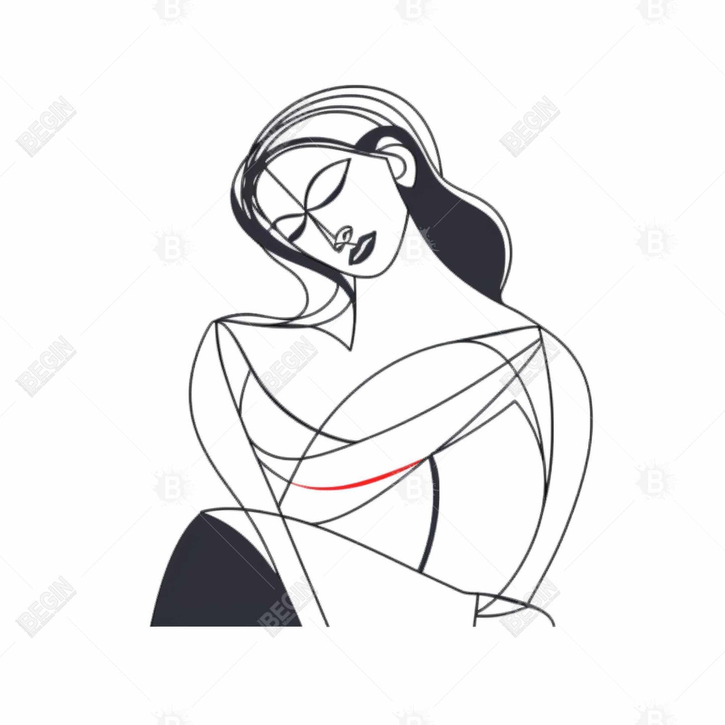 A Mother's Love - Abstract White Canvas | Home Decor Art