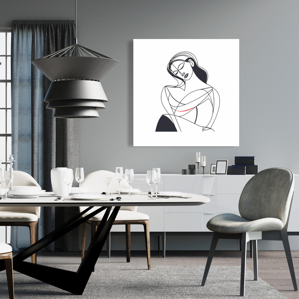 A Mother's Love - Abstract White Canvas | Home Decor Art