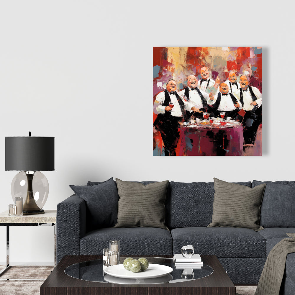 Gastronomy White Food Canvas - Good Friends | Home Decor