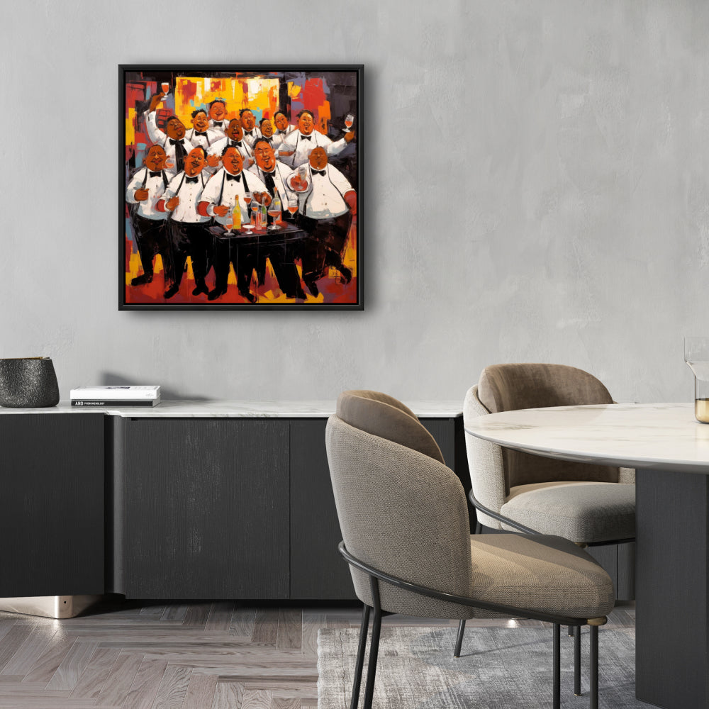 The Good Evening Yellow Canvas | American Kitchen Decor