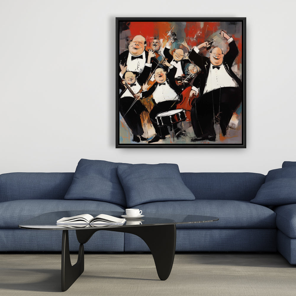 Lively Dance Musical Instrument Canvas | Contemporary Wall Art
