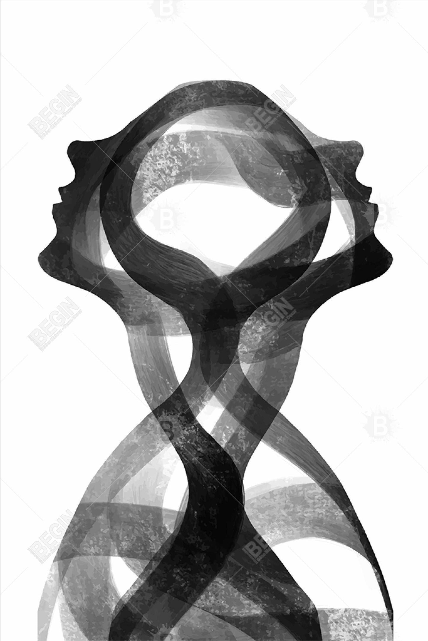 Toile encadrée « Formes abstraites » de Mental Fusion – Décoration d'intérieur