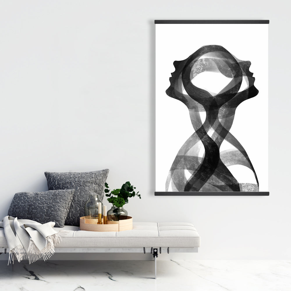 Mental Fusion White Magnetic Stick Canvas | Home Decor Art