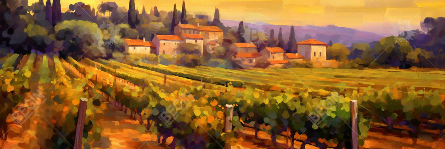 Toile de salon « La plantation » Paysages jaunes | Décoration d'intérieur