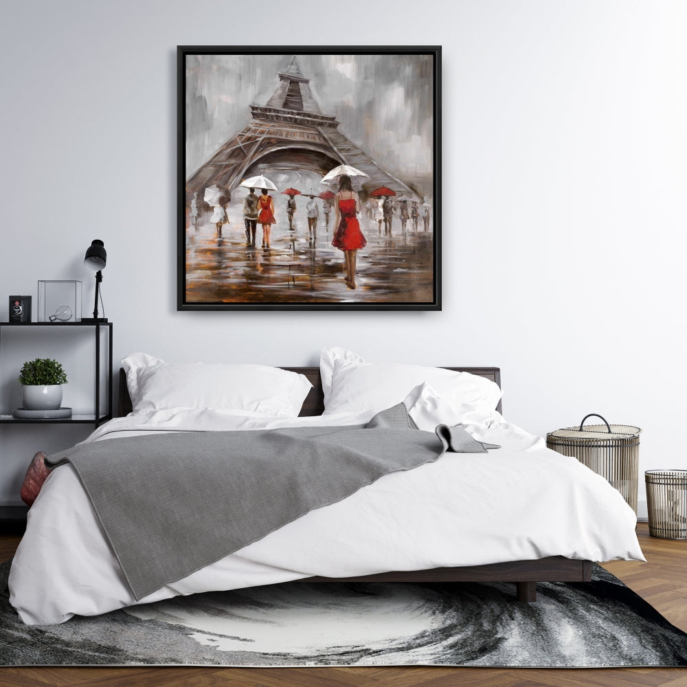 Toile de paysage urbain contemporain | Près de la tour Eiffel