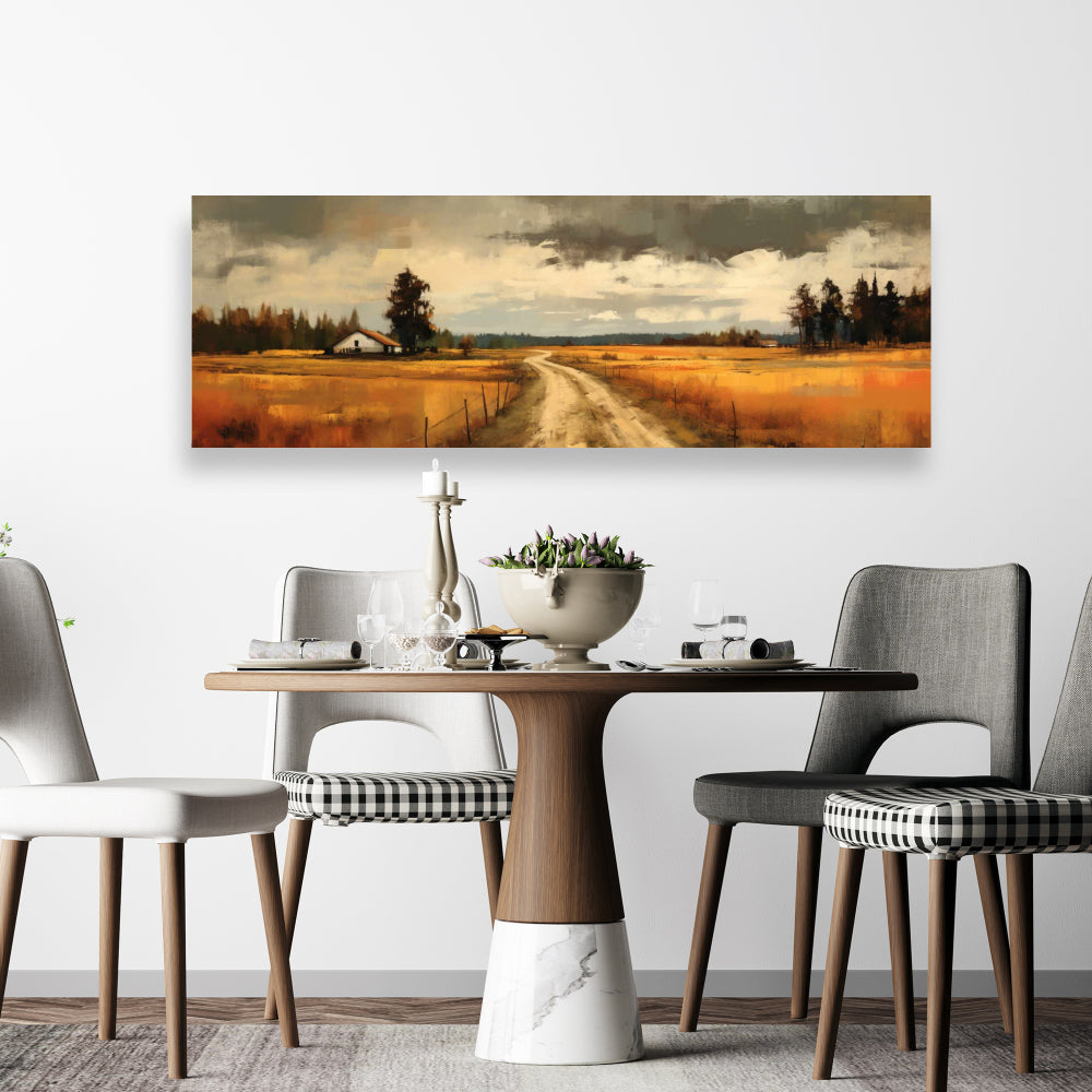 Imminent Storm Trees Canvas | Illustrative Landscape Decor