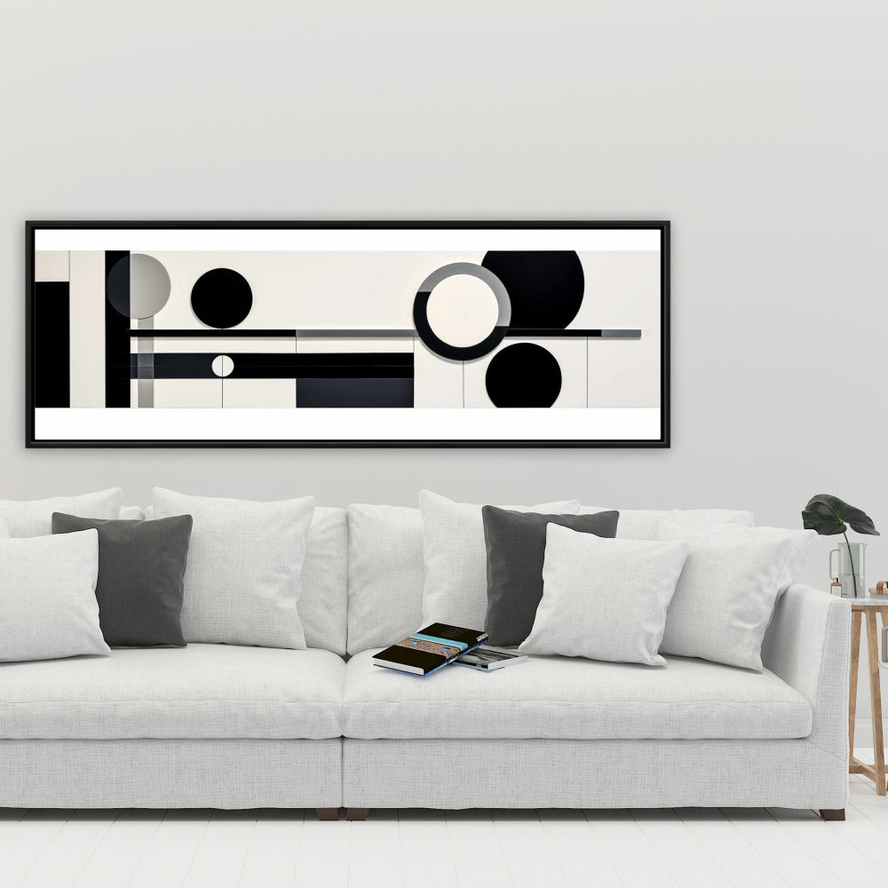 Balance Framed Canvas | Patterns Shapes Bedroom Decor Wall Art