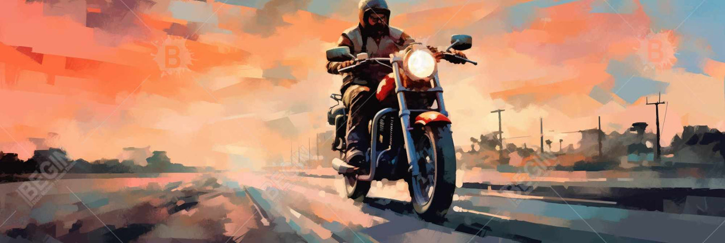 Full Speed Transportation Canvas - Modern Bedroom Wall Art