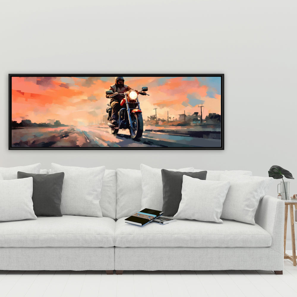 Full Speed Transportation Canvas - Modern Bedroom Wall Art