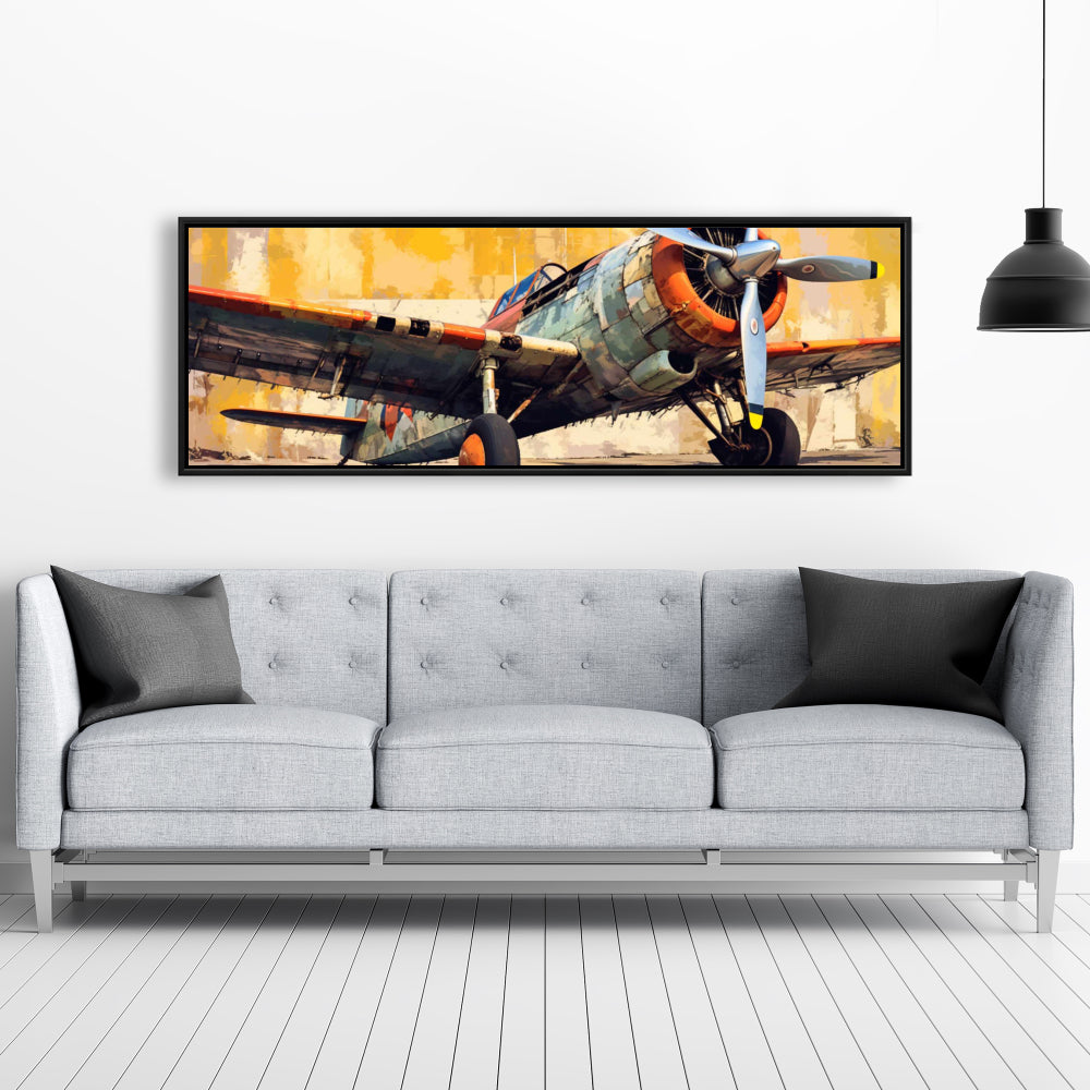 Startup Blue Framed Canvas | Bedroom Hobbies Home Decor