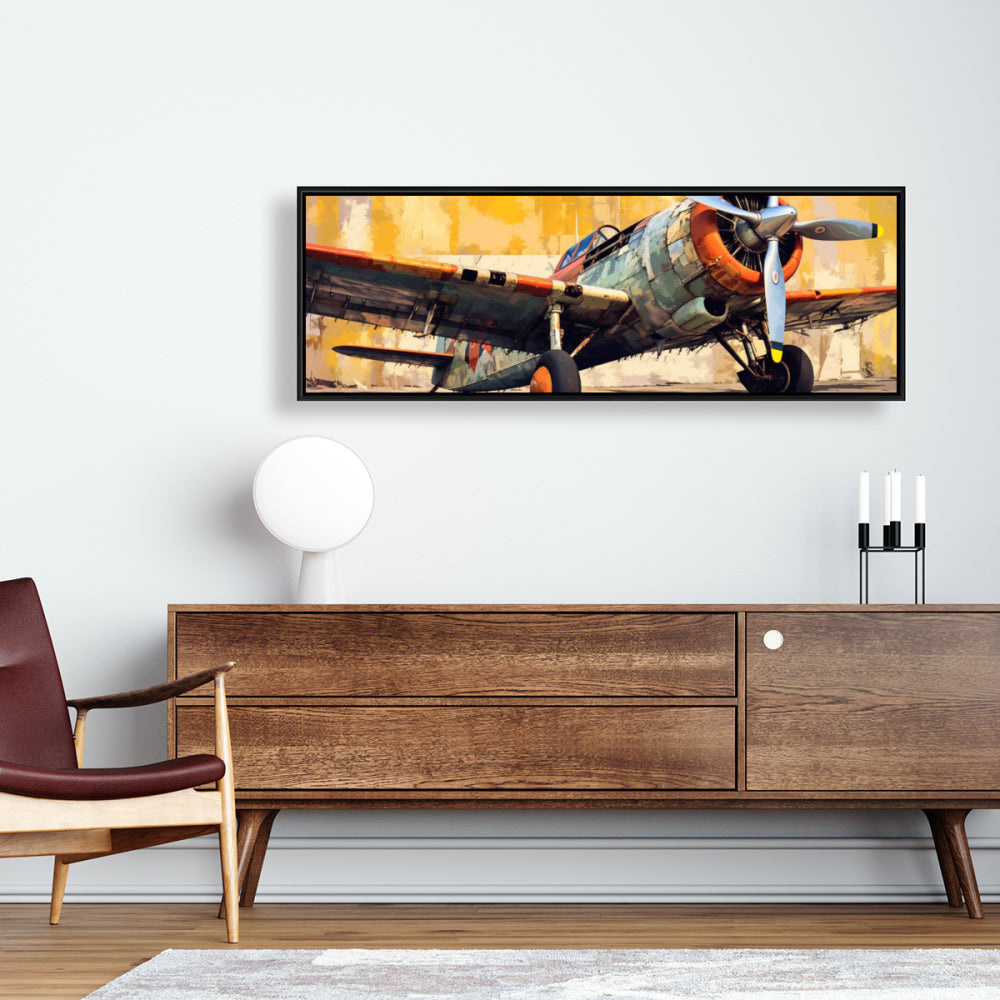 Startup Blue Framed Canvas | Bedroom Hobbies Home Decor