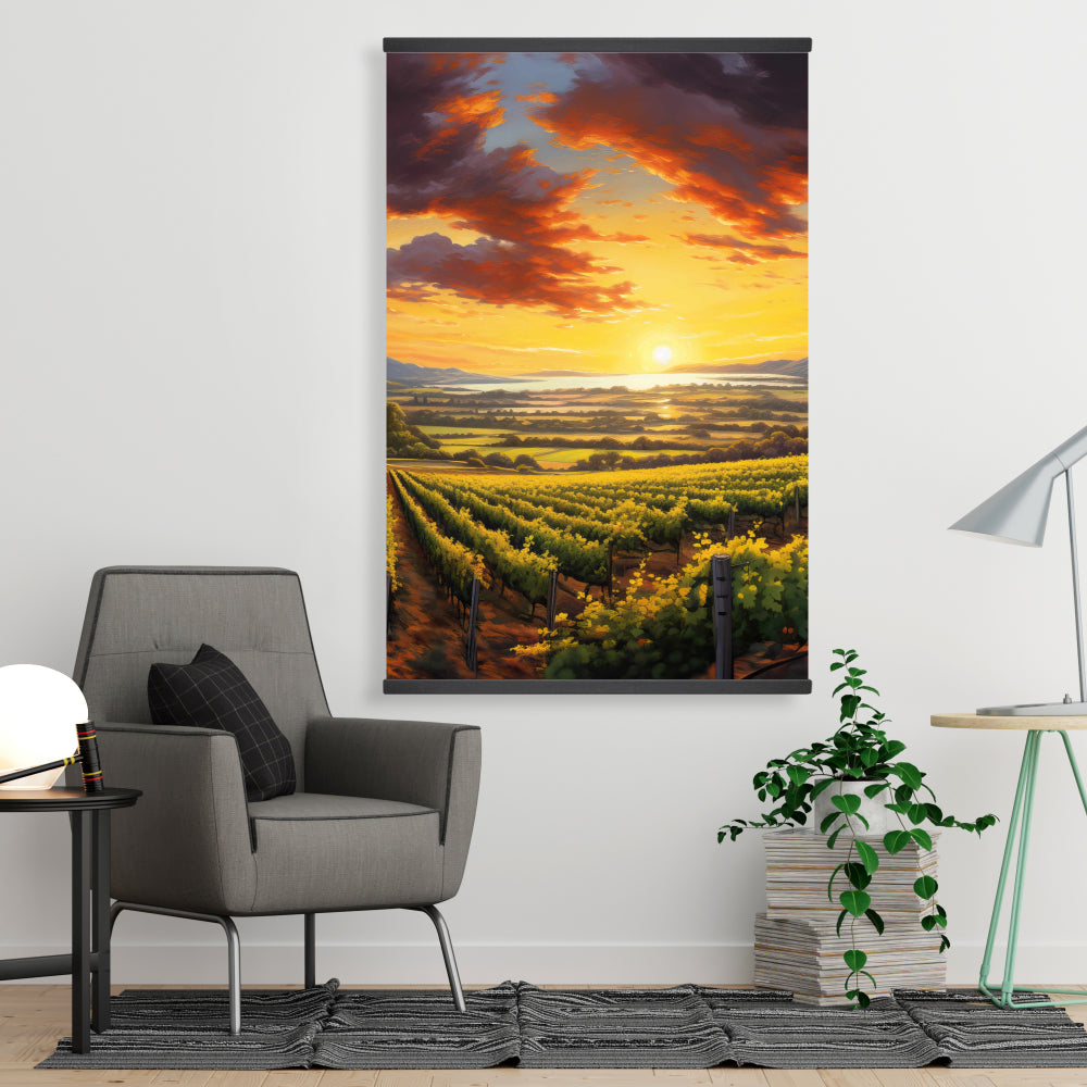 Time to Sleep Trees Landscapes Bedroom Magnetic Canvas Decor