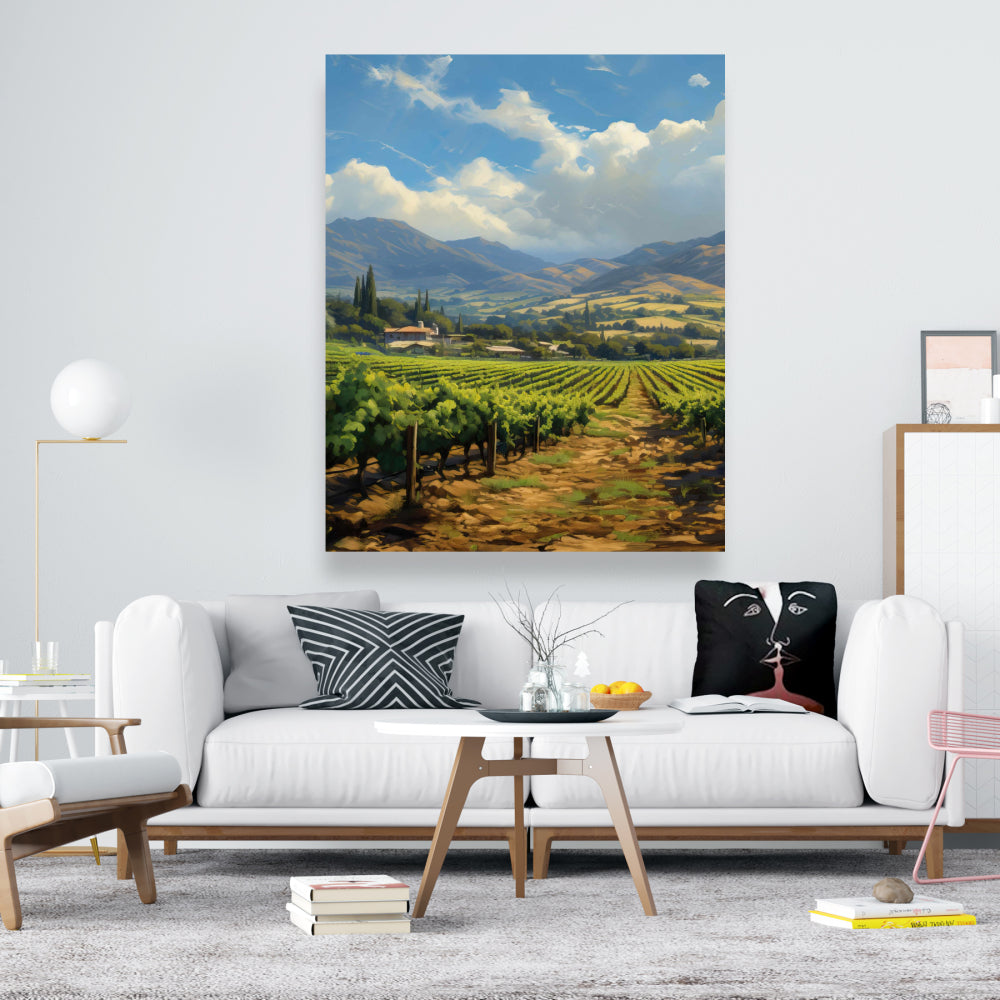 Toile « Ferme exotique » | Décoration murale contemporaine pour chambre à coucher