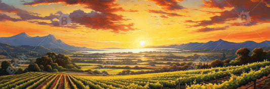 Toile de chambre « Heure de dormir » Paysages verdoyants | Décoration d'intérieur