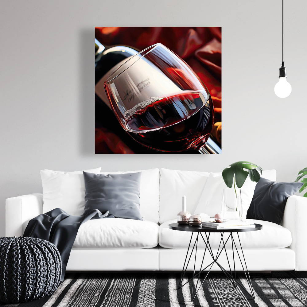 Gastronomy Kitchen Canvas - Over the Bottle Home Decor Art