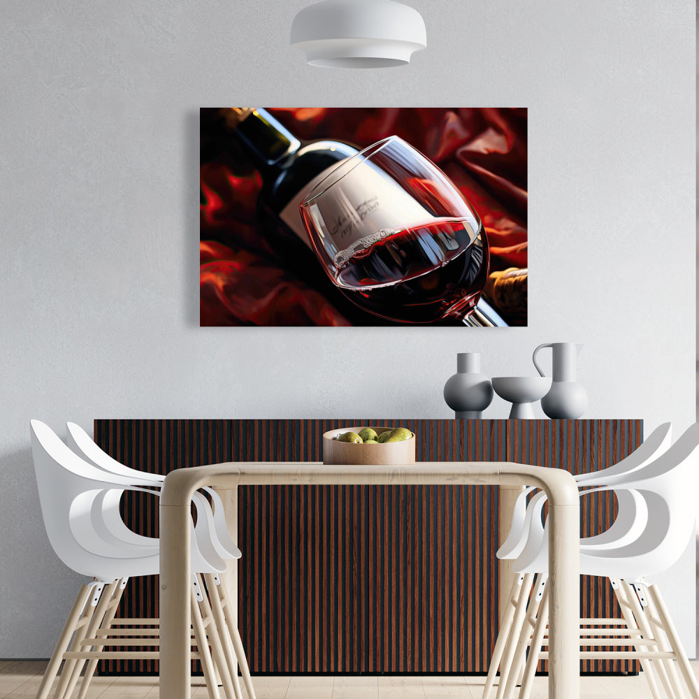 Gastronomy Kitchen Canvas - Over the Bottle Home Decor Art