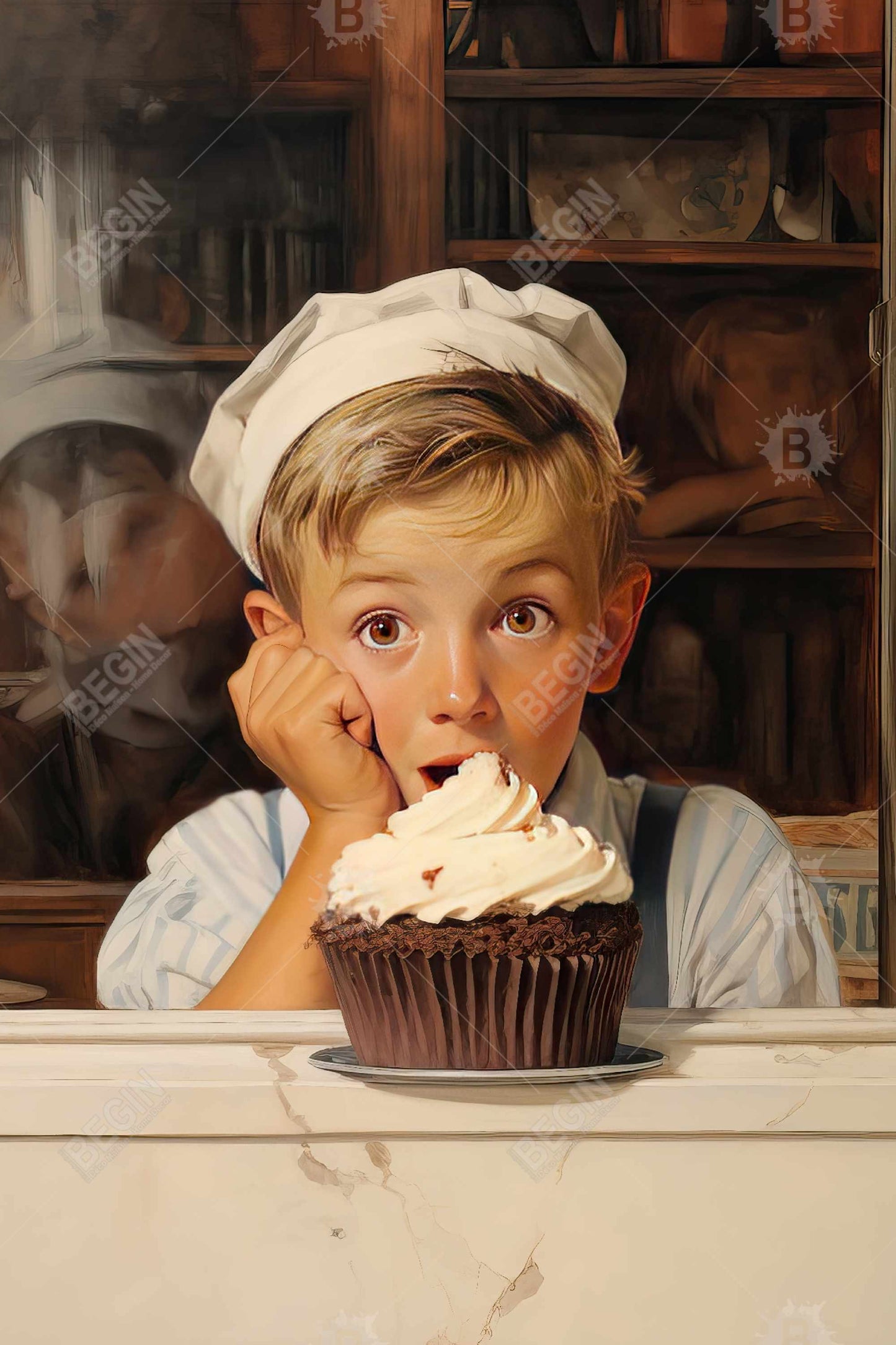 Best Cupcake Magnetic Canvas - Food White Home Decor Art
