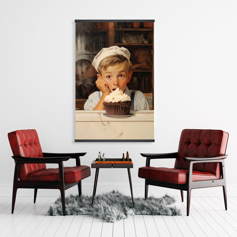 Best Cupcake Magnetic Canvas - Food White Home Decor Art