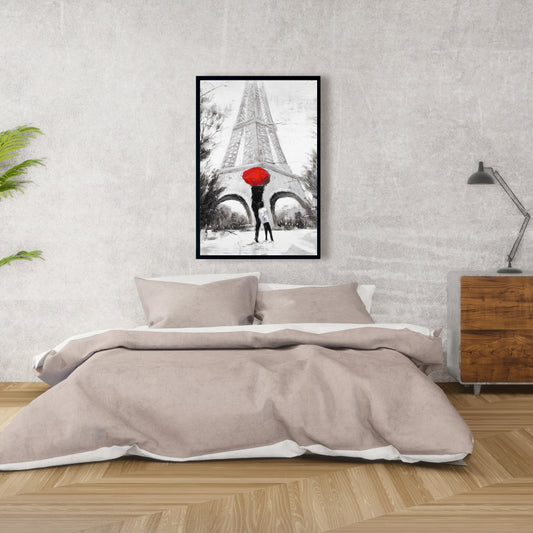 Toile Paysage de rue Sweet Moment - Décoration d'intérieur contemporaine