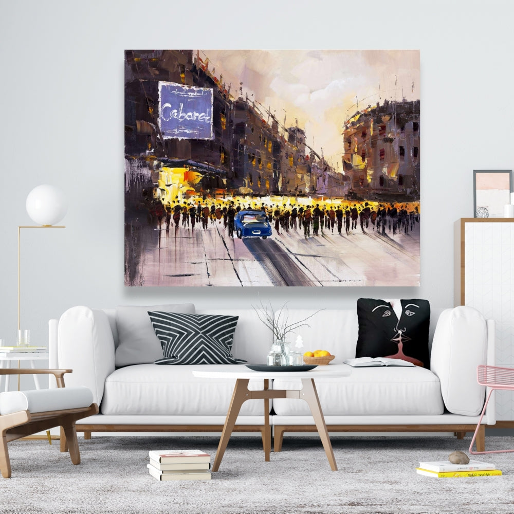 Blue Bedroom Building Canvas - Ready for the Show Home Decor