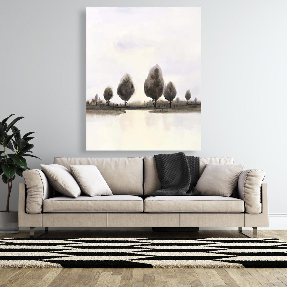 Abstract Landscape of Trees Canvas | Bedroom Wall Art Decor