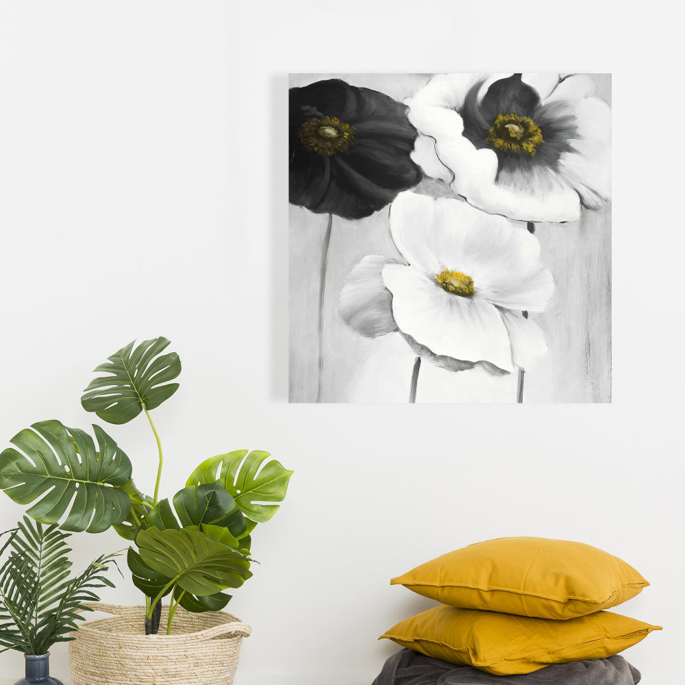 White Floral & Botanical Canvas - Assorted Flowers Home Decor