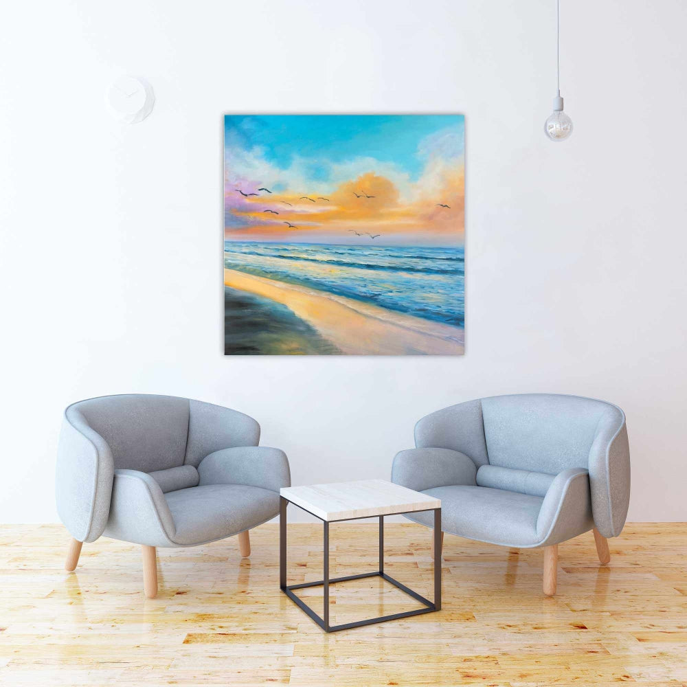 Breathtaking Tropical Sunset Canvas - Sea Bedroom Decor